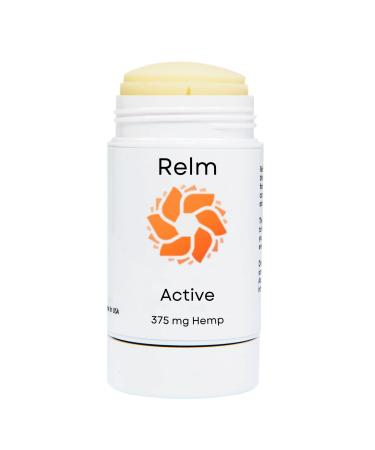 Hemp Relief Cream - Relm Active Stick 375 mg - Sore Muscle Relief | Extra Strength Hemp Oil Roll-On | Frankincense Oil - Nerve Muscle Joint Lower Back Knee Hand | Pain Rub Lotion Balm Salve