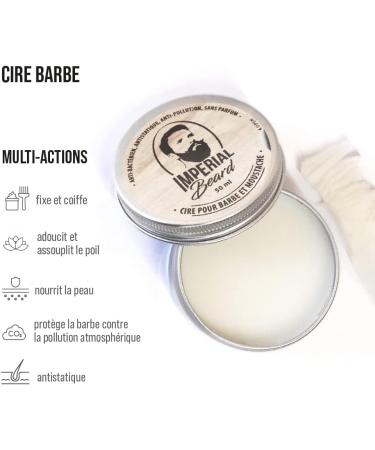 Imperial Beard Moisturising Wax for Beard & Moustache - Nourish and Style Your Facial Hair | International Shipping Available - Buy Online on GoSupps.com