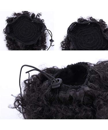 Shop Synthetic Puff Afro Short Kinky Curly Chignon Hair Bun - Drawstring Ponytail Wrap Hairpiece | 27 Fake Hair Extensions - Buy Online on GoSupps.com