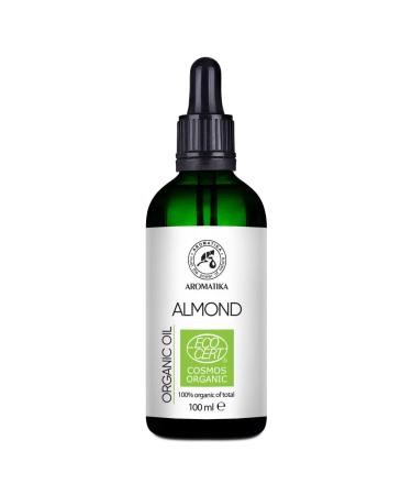 Organic almond oil 100ml - Prunus Dulcis - Almond Oil - Face Care - Cold -pressed - Natural clean in light protection glass bottle with pipette - hair care - organic oil for hair - Buy Online on GoSupps.com