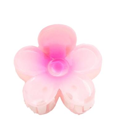 Hair Clips Flower | Hawaiian Flower Cute Hair Clip Strong Hold Hair Clips Flower Hair Accessories For Women & Girls For Thick & Thin Hair Gradient pink and purple