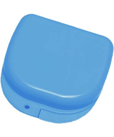 Verdant Touch Sky Blue Denture Case - Portable Dustproof Storage Box for Artificial Teeth | International Shipping Available - Buy Online on GoSupps.com