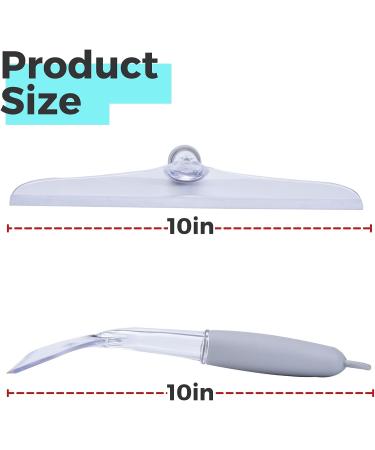 Shower Squeegee Set - Glass Door, Bathroom Tile and Mirror Cleaner - 2 Pack - Buy Online on GoSupps.com