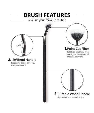 Gootrades 2 Pcs Mascara Fan Brush - Achieve Natural Lifted Effects with Smooth Application - No Smudging or Clumping - Easy to Use on Lash Line - Buy Online on GoSupps.com