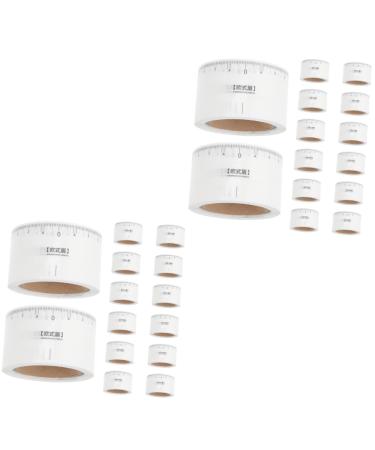 MAGICLULU 100 Pcs Eyebrow Measuring Tool Microblading Eyebrow Ruler Kit Make up White Supplies Paper