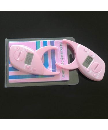 Nuobesty Digital LCD Body Fat Caliper - Accurate Body Fat Measurement Device for Men & Women - Fat Percentage Analyzer in Pink - Buy Online on GoSupps.com