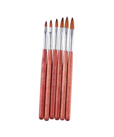 FRCOLOR Set of 6 Nail Care Products Nail Pen Strip Brush Nail Art Crystal Pens Nail Art Brush Tools for Painting Nails Nail Polish Nail Pen Brush Set