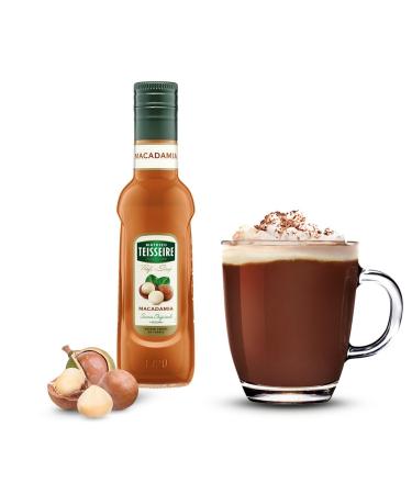 Mathieu Teisseire Syrup 250ml - Sugar-Free & Classic Flavors for Cocktails Coffee Smoothies | 3 Pack Macadamia | International Shipping - Buy Online on GoSupps.com