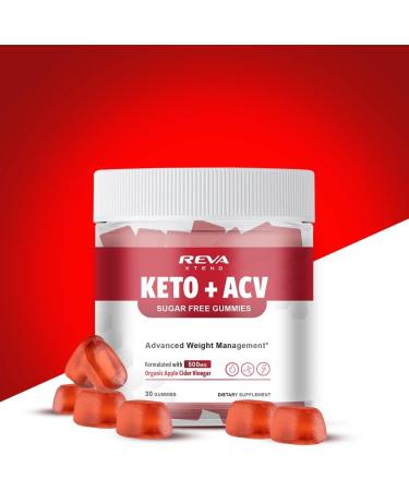 Reva Xtend Keto Apple Cider Vinegar Gummies - Gluten Free Non-GMO (30-Day Supply) | Promotes Wellness & Energy - Buy Online on GoSupps.com