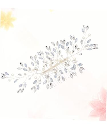 Housoutil Pearl Hair Clip Rhinestone Wedding Headpiece Mothers Headpiece Wedding Hair Pins Bridal Hair Comb Pearl Tiara Vintage Bridal Hair Clip Hair Accessories European and American Bride - Buy Online on GoSupps.com