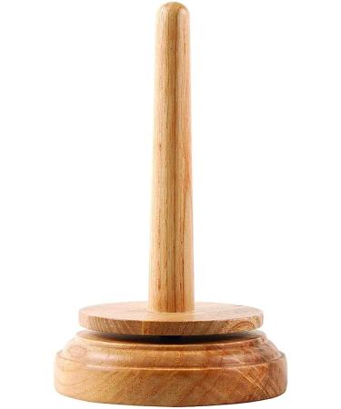 AnNafi Classic Wood Yarn Holder with Twirling Mechanism - Knitting & Embroidery Accessory Gift | Craft & Sewing Supplies - Yarn Organizing Tool - Buy Online on GoSupps.com