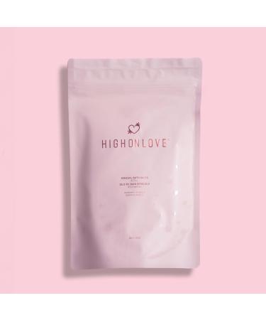 HighOnLove Bath Salts Refill - Aromatherapy Spa Bath Crystals Relaxing Gifts for Women Pink & Epsom Salt Blend (Rosemary Lavender - Buy Online on GoSupps.com