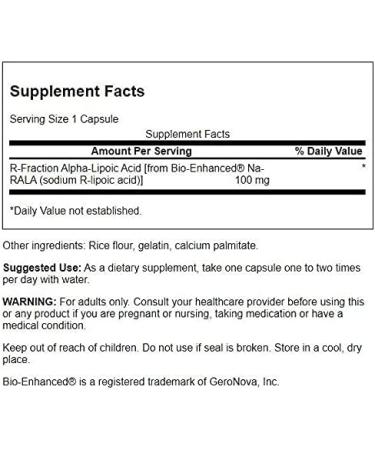 Swanson Double-Strength R-Fraction Alpha Lipoic Acid 100mg - 60 Capsules (4 Pack) | Buy Internationally for Optimal Health - Buy Online on GoSupps.com