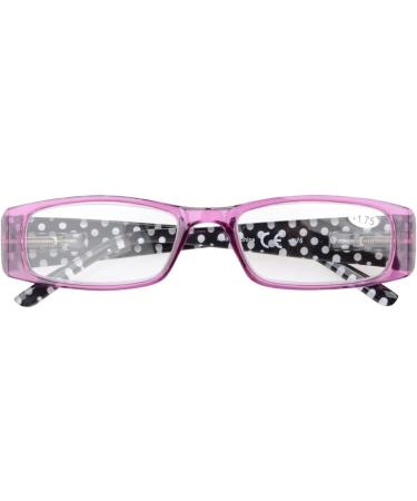 Eyekepper 5 Pack Polka Dot Reading Glasses +2.50 - Stylish Spring Hinge Design for Ultimate Comfort - Buy Online on GoSupps.com