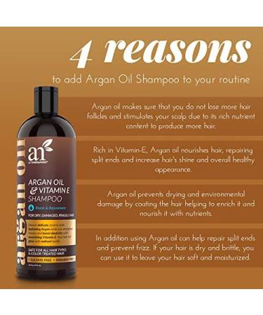 ArtNaturals Moroccan Argan Oil Hair Loss Shampoo & Conditioner Set - Sulfate-Free Treatment for Hair Loss, Thinning Hair & Hair Growth - 16 Fl Oz (2 Pack) - For Men & Women - Buy Online on GoSupps.com