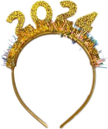 hgnxa 2024 New Year Hairband Women Students Music Festivals Photography Hairband Sequins Letter Headbands for Taking Photo Gold - Buy Online on GoSupps.com