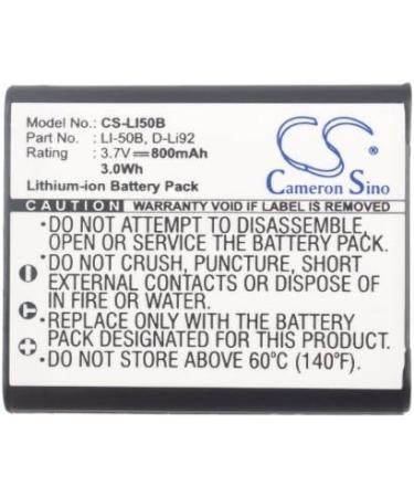 LI-50B 800mAh Battery - Compatible with U1020 Stylus TOUGH-6000 SP-800 & More | Fast International Shipping - Buy Online on GoSupps.com