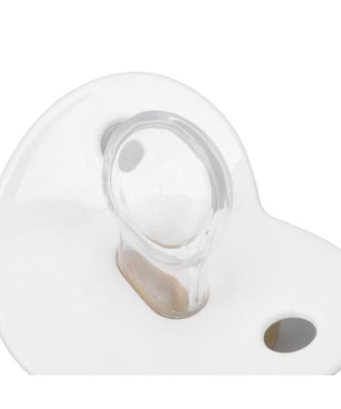 Organic Soft Bling Silicone Baby Pacifier - Soothie for Newborns (6-18 Months) - White | International Shipping - Buy Online on GoSupps.com