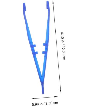 Buy Minkissy Precision Tweezers - 10 Pack One-Way Plastic Tweezers for Crafts & Eyelash Extensions - Blue Color & Medium Sorting - Buy Online on GoSupps.com