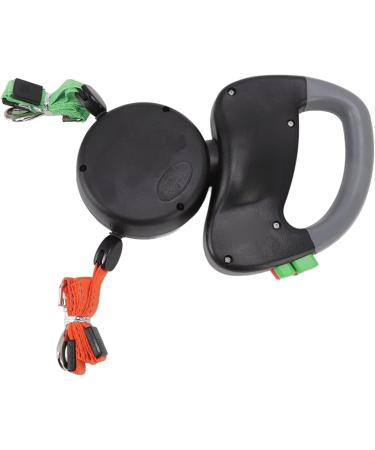 Lyrlody 3 Meter Retractable Dog Leash for 2 Dogs | Reflective Tear-Resistant Double Dog Leash | Extendable Durable Design (Black) - International Shipping - Buy Online on GoSupps.com