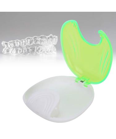 Orthodontic Storage Case Portable Waterproof Dentures For Adult Dental Care Sets(Green)