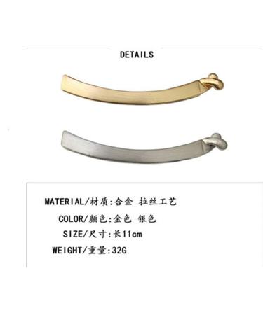 Cuhair Metal Ponytail Hair Clip - Gold | 7cm for Girls & Women | International Shipping Available - Buy Online on GoSupps.com