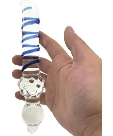 WRZHL 19.5cm Cold Touch Glass Dildo Toy | Comfort Insert Crystal Plug & Massage Stick | Stylish Jeans Sunglasses - Buy Online on GoSupps.com