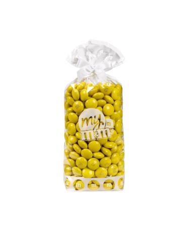 M&M'S Single Colour Milk Chocolate 300g Bag of M&M'S DIY Idea Ideal for Wedding, Birthday Party, Candy Buffet, Christening, Gender Reveal (Yellow)