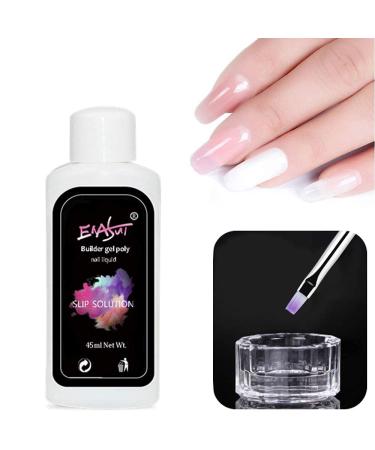 ENASUI 45ML Nail Extension Gel Kit - Quick Slip Solution with Nail Brush and Glass Cup - Buy Online on GoSupps.com