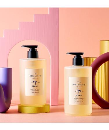 TETEMO TTM Mild Liquid Soap - Gentle Face & Body Cleanser | 18.25 fl. oz. / 540ml - Perfect for All Skin Types | International Shipping Available - Buy Online on GoSupps.com