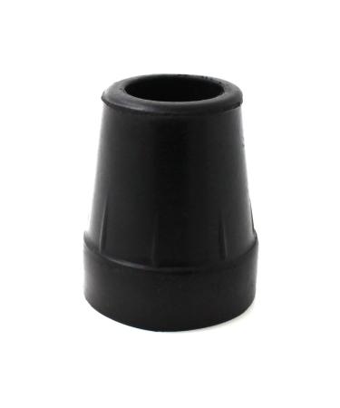 Qty 4X: 19mm 3/4" Black Rubber Ferrules for Walking Sticks and Canes by Lifeswonderful