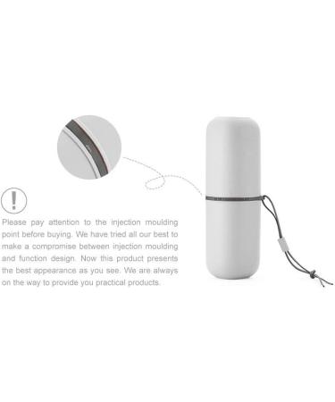 Maxmerry Portable Travel Toothbrush & Water Cup Set - Creative Toothbrush Holder for Travel Hiking & Business Trips (Gray) - Buy Online on GoSupps.com