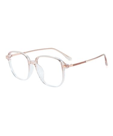 GUDVUE Blue Light Glasses Ultra Lightweight Oval Eyeglasses Computer Reading/Gaming/TV/Phones Glasses for women/men Anti Glare/UV400/Eye Strain Oval/Pupple Oval/Pupple Clear