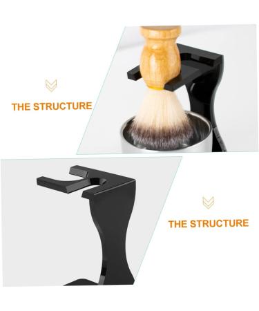 PopetPop 5-Piece Razor Set Display Holder for Men | Black Suits Shaving Brushes & Bowl Organizer - Perfect for Hairdressers - Buy Online on GoSupps.com