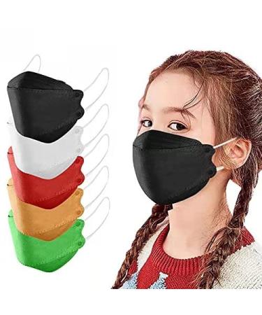 50pcs Colorful Children's Masks Face Masks Respirator Masks Face Masks 4-ply Face Masks Disposable Masks