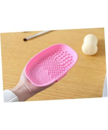 Ipetboom 1pc Portable Makeup Brush Cleaner Makeup Brush Cleaning Pad Paint Brush Cleaner Makeup Brush Wash Mat Makeup Brush Scrubber Brush Scrub Board Tools Brush Pad Pink Make up - Buy Online on GoSupps.com