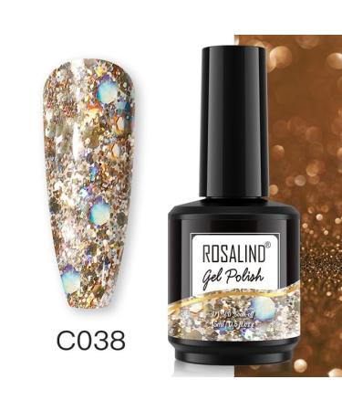 15ML Gel Polish Hybrid Varnishes Nail Manicure UV LED Gel Semi Permanent Nails Soak Off Gel Lacquer Base Top Coat - (Color: 15ml-SLH-C038)