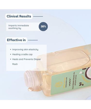 Little Rituals Organic Coconut Baby Massage Oil - 200 ml | Certified Cold-Pressed Dermatologist Tested Safe for Skin & Hair - Buy Online on GoSupps.com