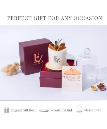 Luxury Scented Candle - 100% Soy Wax Eco-Friendly 50+ Hour Burn Time Premium Glass Cover - Orange Grapefruit & Pomelo Fragrance - Perfect Gift Boxed Home Decor - Buy Online on GoSupps.com