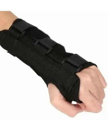 Buy Black Left Wrist Support Splint - Medium Composite Fabric | Comfortable Wrist Brace (16-19 cm) for Pain Relief & Support - Buy Online on GoSupps.com