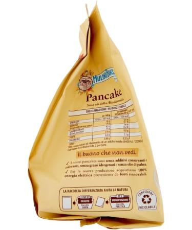  Italian Gourmet E.R. Mulino Bianco Pancake Pancake Set 100% Italian Fresh Milk and Sustainable Flour 4 Pieces 280g + Italian Gourmet Polpa 400g - Buy Online on GoSupps.com