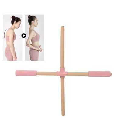 Yinhing Wooden Yoga Stick,50cm Multipurpose Hunchback Correction,Yoga Training Stick for Opening Shoulder Stretching Body,Lightweight Exercise Stick for Posture