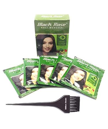 Black Rose Kali Mehandi 30 Sachets Each 10Grm With Free Mehandi Hair Dye Brush