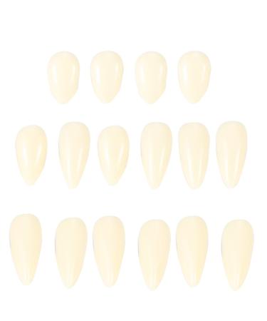 Mokernali 8 Set Halloween fangs durable resin Halloween resin false tooth simple hygienic preparation terrible fishing teeth decorations for costume party props