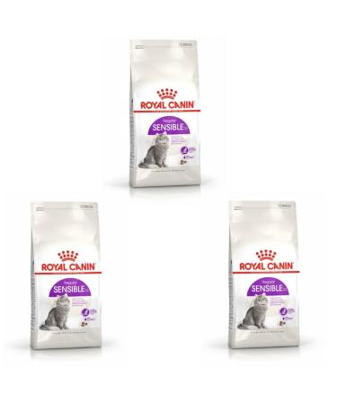 Royal Canin Sensible Complete Adult Dry Cat Food 3 x 400g