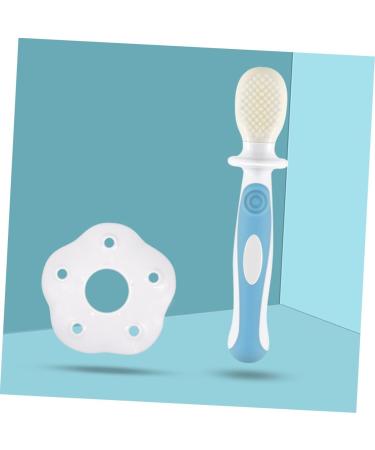 Collbath Silicone Baby & Toddler Toothbrush with Lid - Safe Soft Bristle Childrens Toothbrush for Training & Hygiene - Buy Online on GoSupps.com
