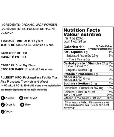 Organic Yellow Maca Powder 4oz - Non-GMO | Kosher Raw Maca Root Flour - Vegan Bulk 0.25lb - Buy Online on GoSupps.com
