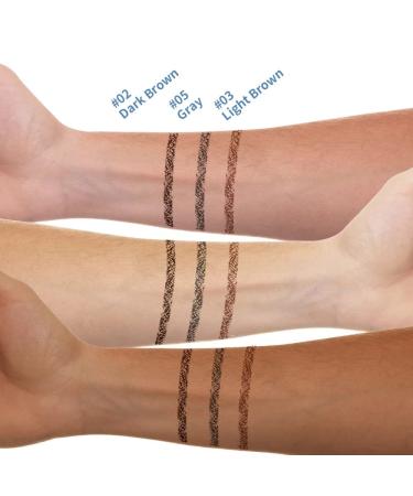 Waterproof Double-Headed Eyebrow Pencil - Dark Brown - Buy Online on GoSupps.com