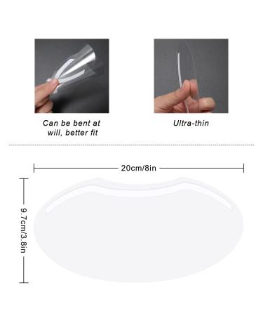 100 PCS Clear Shower Face Eye Shields - Makeup Protector for Eyelash Extensions & Surgery - Salon Supplies - Buy Online on GoSupps.com