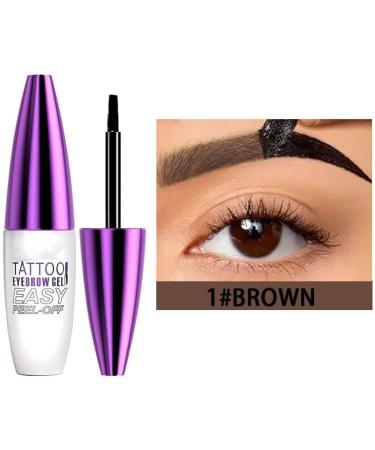 Gel Sourcils Pelable 120 g Maquillage Semi-Permanent R sistant l Eau et la Transpiration Longue Tenue Deux Teintes Noir et Brun 03 - Buy Online on GoSupps.com